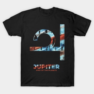 Jupiter King of the Planets Planet Symbol T-Shirt